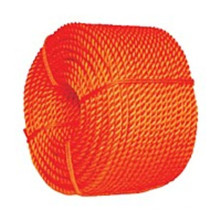 High quality orange PP split film twisted rope in 6-14mm